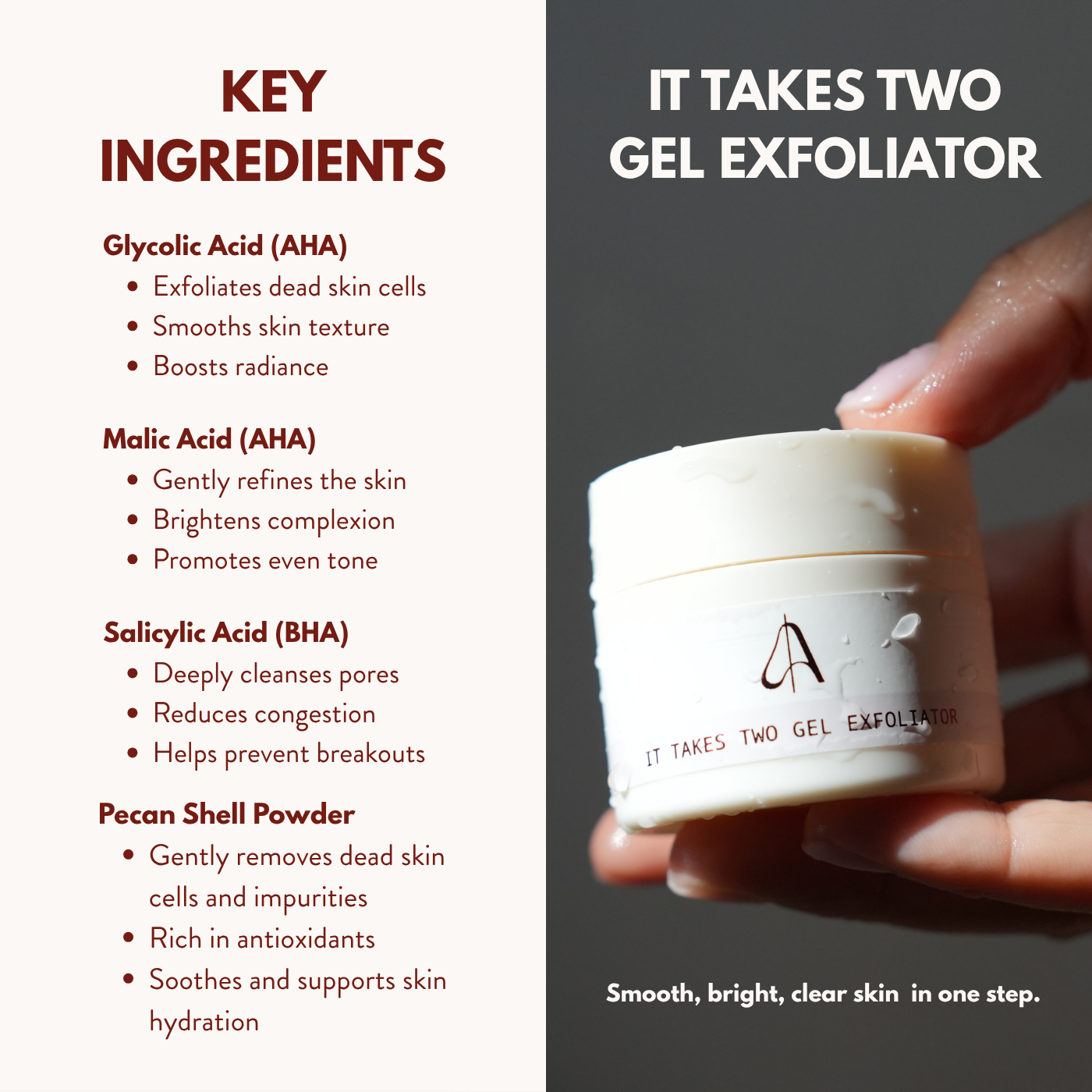 IT TAKES TWO GEL EXFOLIATOR