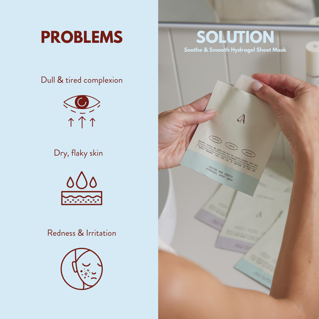SOOTHE &amp; SMOOTH HYDROGEL SHEET MASK (2 Pack)